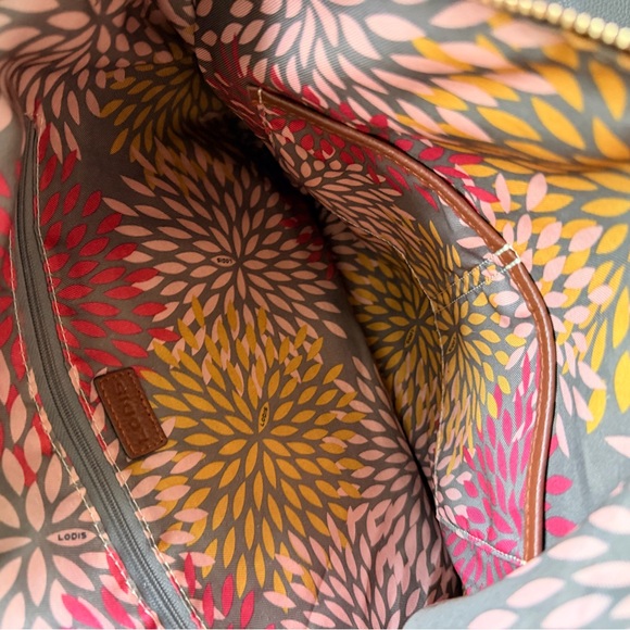 Lodis Rich Brown Leather Tote - Picture 3 of 7